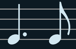 Dotted Quarter Note 1 Eighth Note